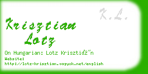 krisztian lotz business card